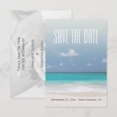 Sparen de Datum Aangepaste Beach Weddenschap Save The Date (Voorkant / Achterkant)