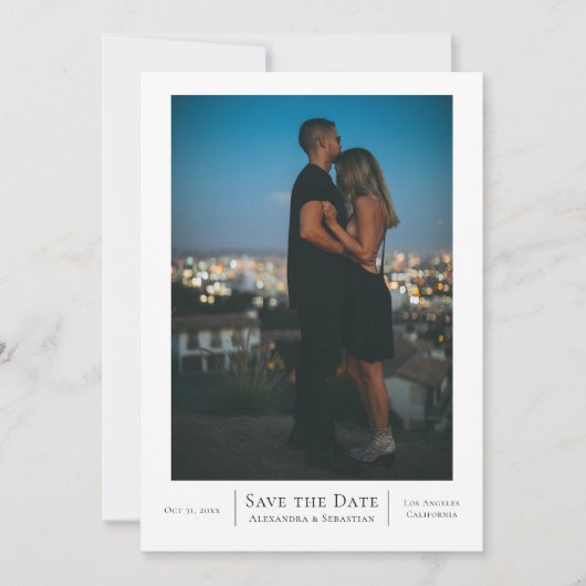 Sparen de Datum Aangepaste Weddenschap Save The Date (Voorkant)