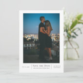 Sparen de Datum Aangepaste Weddenschap Save The Date (Staand voorkant)