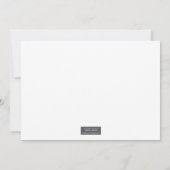 Sparen de Datum Aangewezen Fotokaart van het Lijst Save The Date (Achterkant)