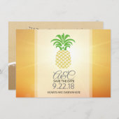 Sparen de Datum Ananapple Hoorten Save The Date (Voorkant / Achterkant)