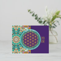 Sparen de Datum Aqua Oranje Vloer van de Meetkunde