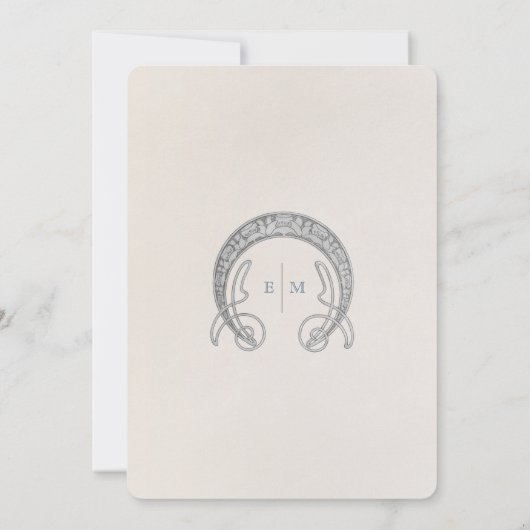 Sparen de Datum Art Nieuwe Dusty Blue W Morris Kaart (Achterkant)