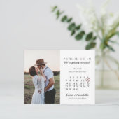 Sparen de Datum Augustus 2022 het Hoofd van de Kal Briefkaart (Staand voorkant)