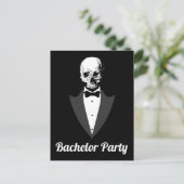 Sparen de Datum Bachelor Partij Aankondigingskaart (Staand voorkant)