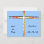 Sparen de Datum - Baptisme (jongen) - uitnodiging (Voorkant)