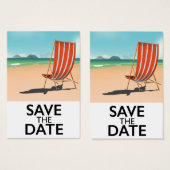 Sparen de Datum  Beach Deckstoel Visitekaartje (Voorkant /achterkant)