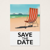 Sparen de Datum  Beach Deckstoel Visitekaartje (Voorkant)