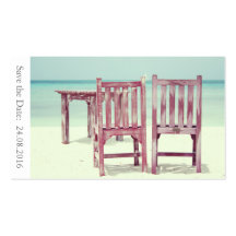 Sparen de Datum Beach Weddenschap - Visitekaartje