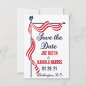 Sparen de Datum Biden Harris Inauguration Aankondiging (Voorkant)