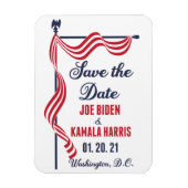 Sparen de Datum Biden Harris Inauguration Magneet (Verticaal)