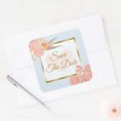 Sparen de Datum Blauwe  Bird Wedding Sticker (Envelop)