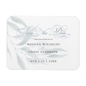 Sparen de Datum Blauwe Eucalyptus Witte Blauwe Magneet (Horizontaal)