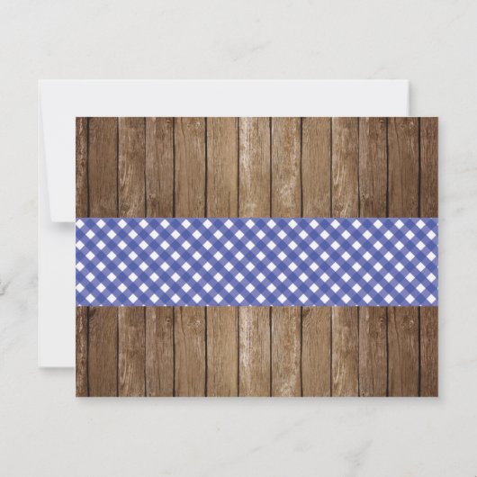 Sparen de Datum Blauwe Kaart van het huwelijk Ging (Achterkant)