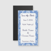 Sparen de Datum Blauwe Magnetische Kaart van de Da (Voorkant / Achterkant)