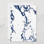 Sparen de Datum Blauwe Marmer van de Zeemacht, Zil Save The Date (Achterkant)