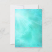 Sparen de Datum Blauwgroen Ocean Jewel Sweet 16 Save The Date (Achterkant)