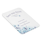 Sparen de Datum Bleke Blauwe Anemone Garden Magneet (Rechterzijde)