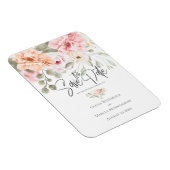 Sparen de Datum Bleke Roze Peonies van de Katoen Magneet (Rechterzijde)