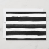 Sparen de Datum Blush Pink Floral Waterverf Stripe Save The Date (Achterkant)