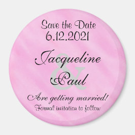 Sparen de Datum Blush Witte Waterverf van de Roze Magneet
