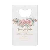 Sparen de Datum Bohemian Creditkaart Flessenopener (Voorkant)