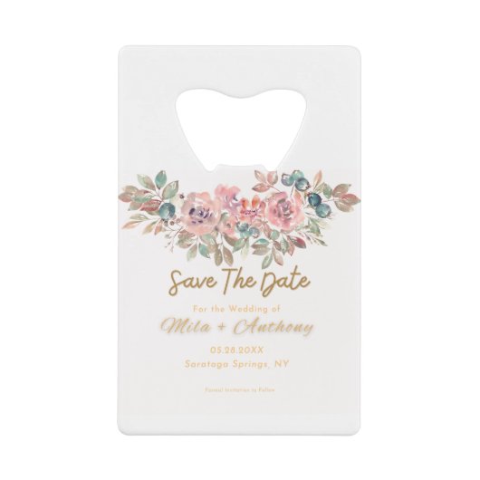 Sparen de Datum Bohemian Creditkaart Flessenopener (Voorkant)