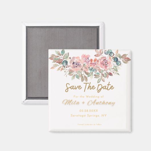 Sparen de Datum Bohemian Magneet (Voorkant / Achterkant)