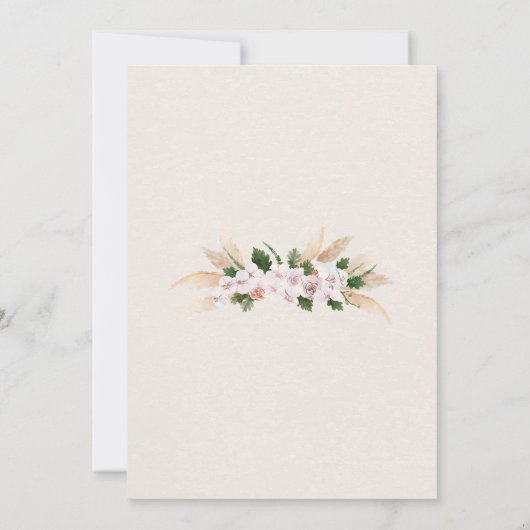 Sparen de Datum Boho Bohemian Kaart (Achterkant)