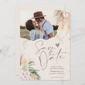 Sparen de Datum Boho Bohemian Kaart (Voorkant / Achterkant)