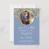 Sparen de Datum Botanische Dagen Floral Geel & mar Kaart (Voorkant)