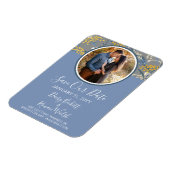 Sparen de Datum Botanische Dagen Floral Geel & mar Magneet (Linkerzijde)