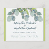 Sparen de Datum Botanische Eucalyptusbegrotingsbru Flyer (Voorkant)