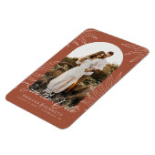 Sparen de Datum Botanische Terracotta met de Foto  Magneet (Linkerzijde)