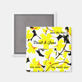 sparen de datum bouquet magnet (Voorkant / Achterkant)