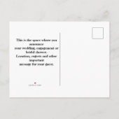 Sparen de Datum Briefkaart van de Vogel van Peacoc (Achterkant)