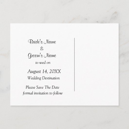 Sparen de Datum Briefkaarten Monogram Las Vegas We (Achterkant)