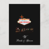 Sparen de Datum Briefkaarten Monogram Las Vegas We (Voorkant)