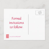 Sparen de datum briefkaarten van de bruiloft, Kand (Achterkant)