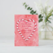 Sparen de datum briefkaarten van de bruiloft, Kand (Staand voorkant)