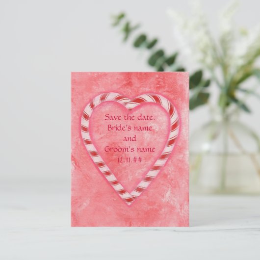 Sparen de datum briefkaarten van de bruiloft, Kand (Staand voorkant)