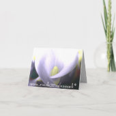 Sparen de Datum Cala Lily - Lavender en Geel Aankondiging (Achterkant)