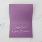 Sparen de Datum Calla Lily Paarse Lavender Aankondiging (Binnen)