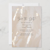 Sparen de Datum Calligrafie de Blinde Weddenschap  Kaart (Achterkant)