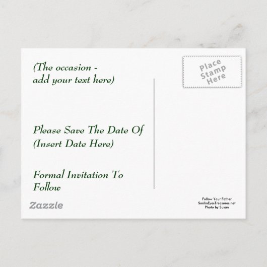 Sparen de Datum Canada Geese Briefkaart van de Nat (Achterkant)