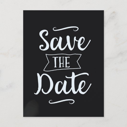 Sparen de Datum Chalkboard Briefkaart (Voorkant)