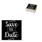 Sparen de Datum  Chalkboard Rubberstempel (Gestempeld)