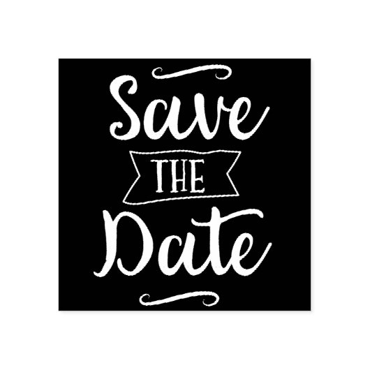 Sparen de Datum  Chalkboard Rubberstempel (Afrduk)