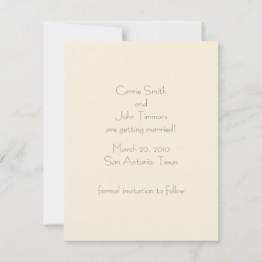 Sparen de Datum Cherry Blossom Save The Date (Achterkant)