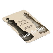 Sparen de Datum Chess King Queen Magneet (Rechterzijde)